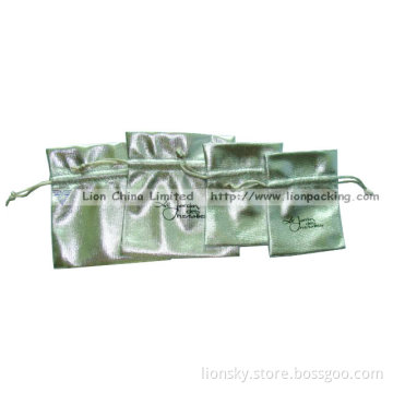 Metallic Drawstring Pouch